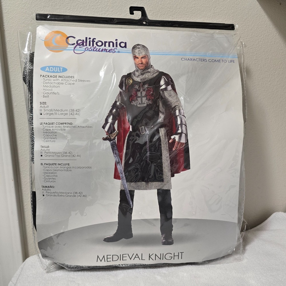 California Costumes Medieval Knight Men's Cosplay Costume Renaissance L/XL
